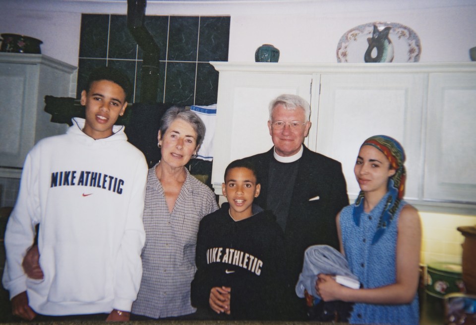  Meet the family... at home as a child with his vicar grandfather