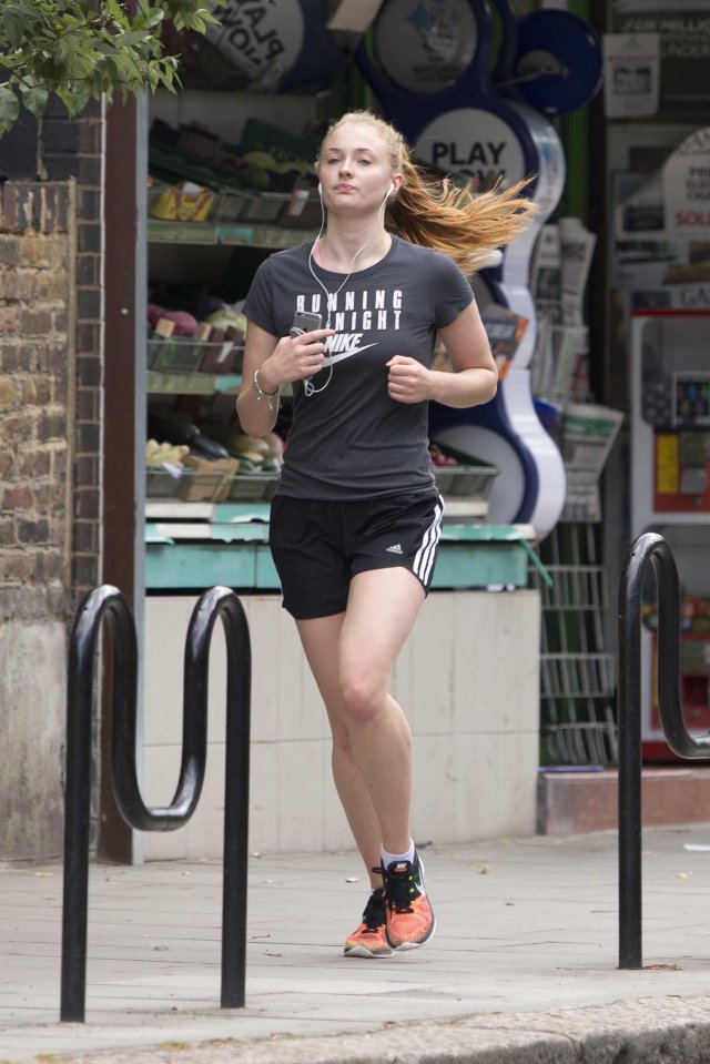  She passed through a residential street before heading to the park