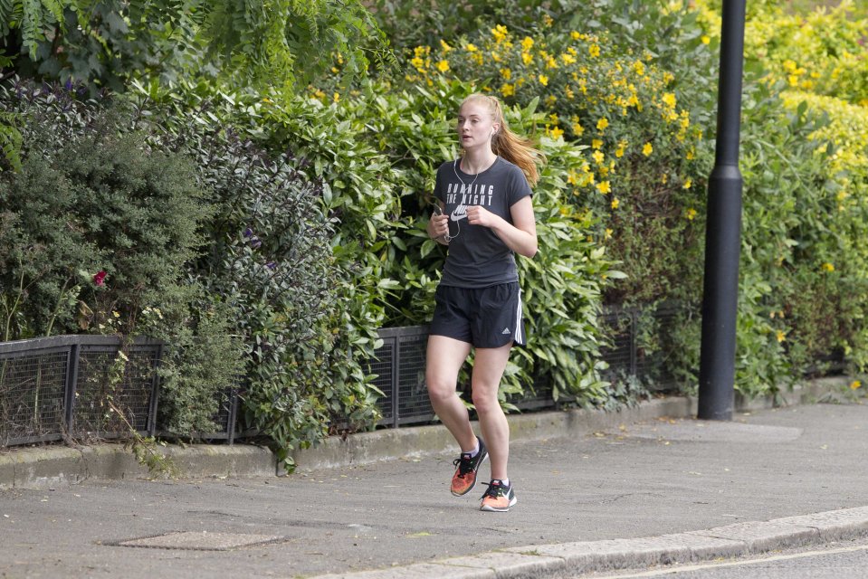  She had swapped Sansa's flowing gowns for her gym kit