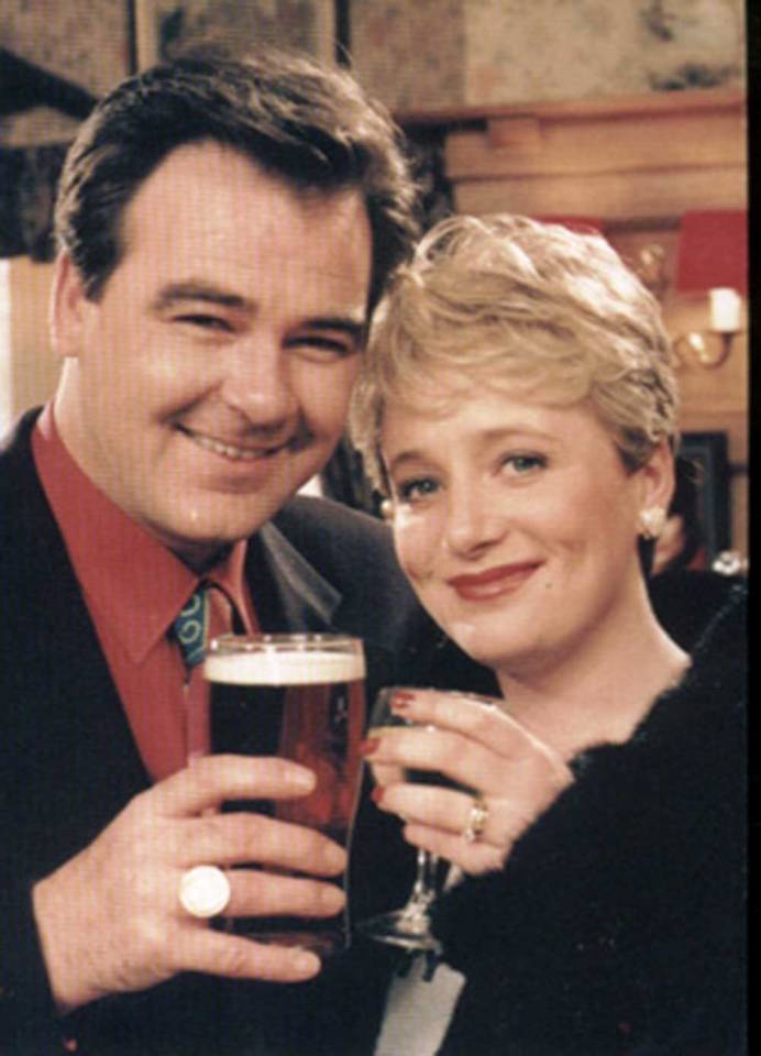 Holmes went on to make a name for herself in soapland - most notably as Terry's wife Britt Woods