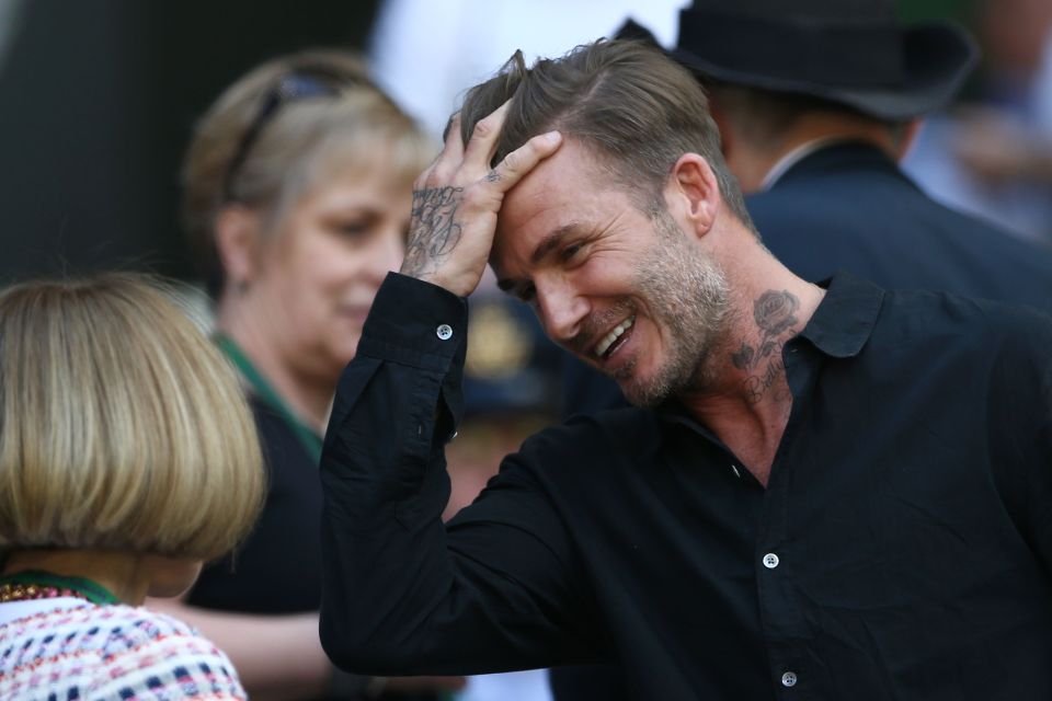 Becks almost cannot believe what he is watching