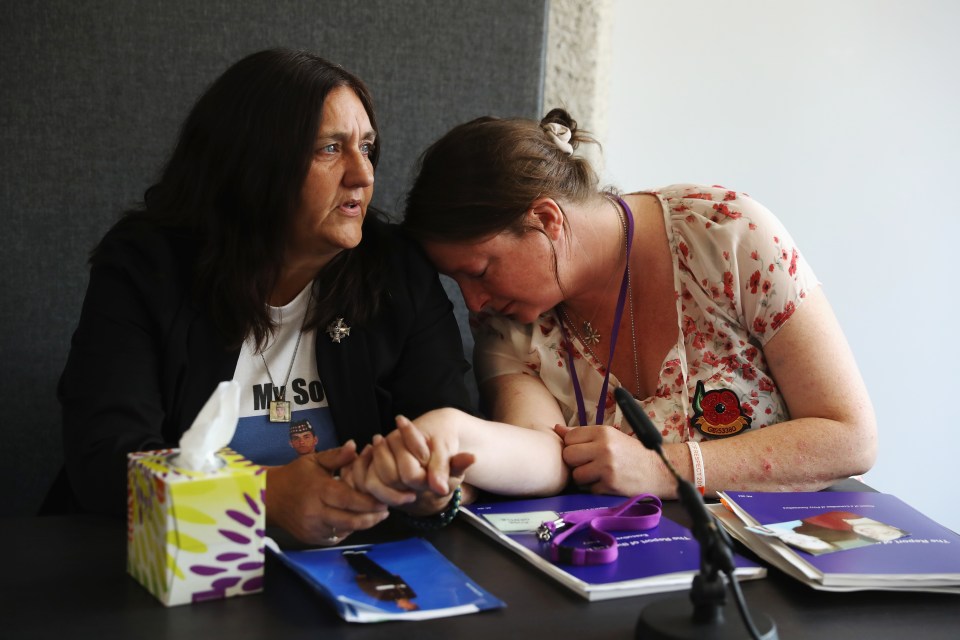  Relatives of military personnel killed during the Iraq War at the inquiry