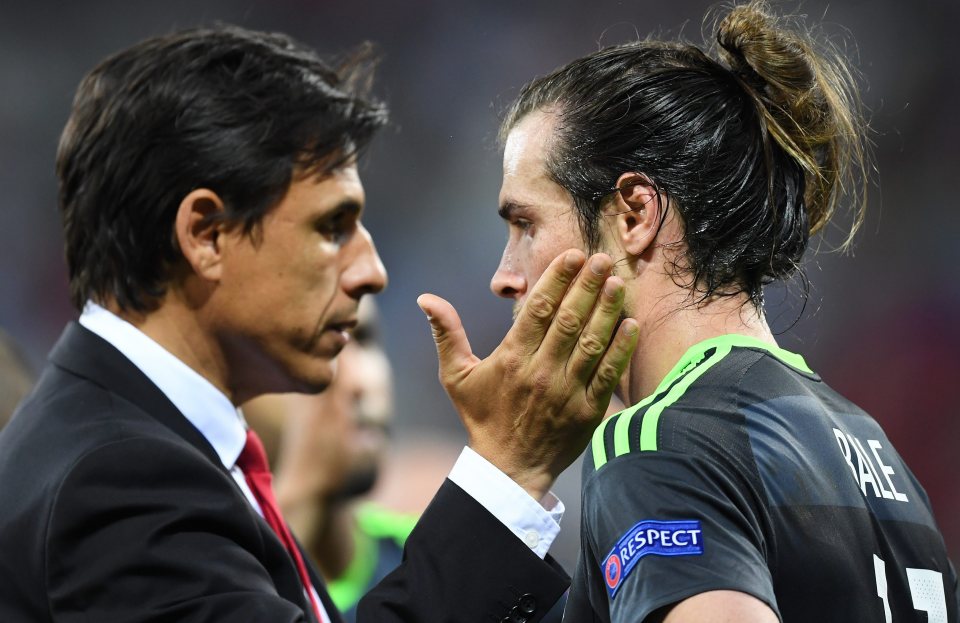 Boss Coleman and winger Bale look dejected in defeat