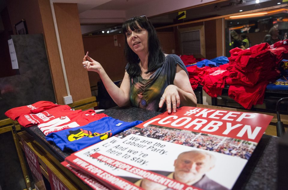  Momentum sells t-shirts and other merchandise to support Jeremy Corbyn's campaign