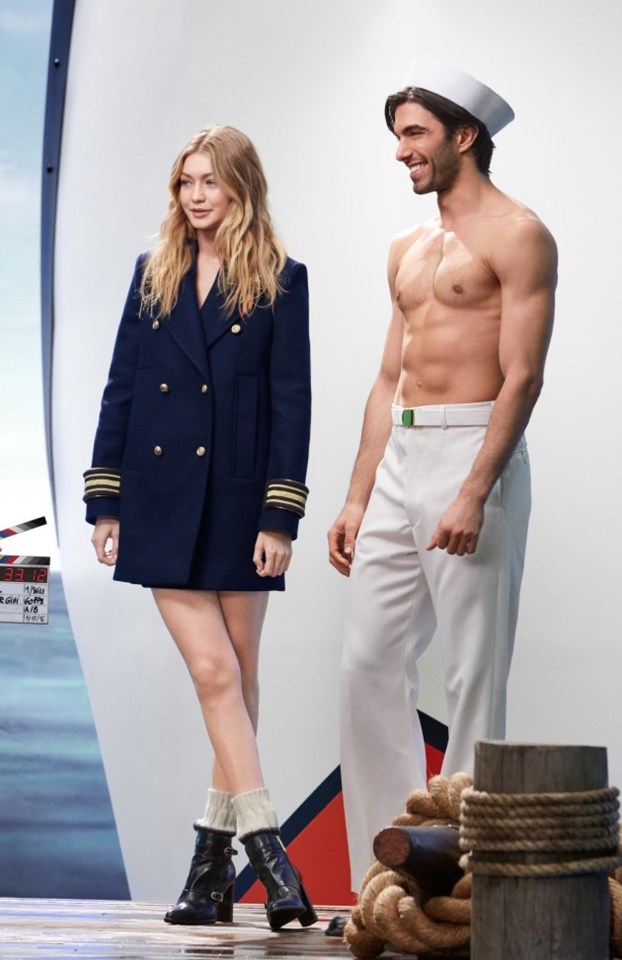  Zayn's other half has a tough day at work as she poses with a topless sailor