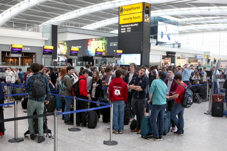  British Airways passengers experienced long delays at all check-in desks, with massive delays for first class and business class