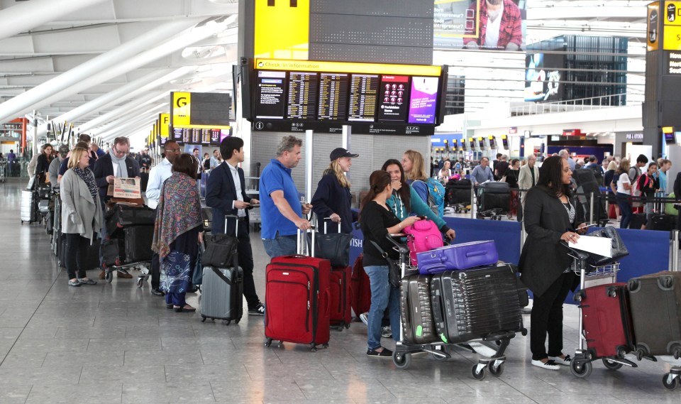  These queues could RUIN you holiday if you were already running late for your flight