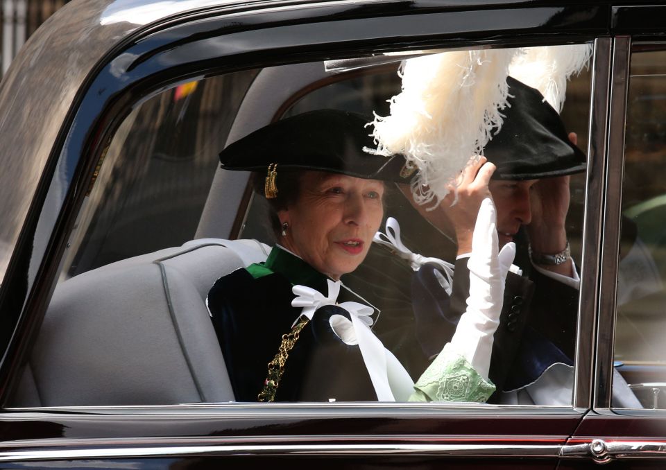  The Princess Royal was dressed for the event as she joined other members of the royal family in Scotland today