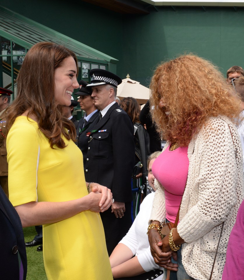  The Duchess chatted to Oracene Price, the mother of Venus and Serena Williams