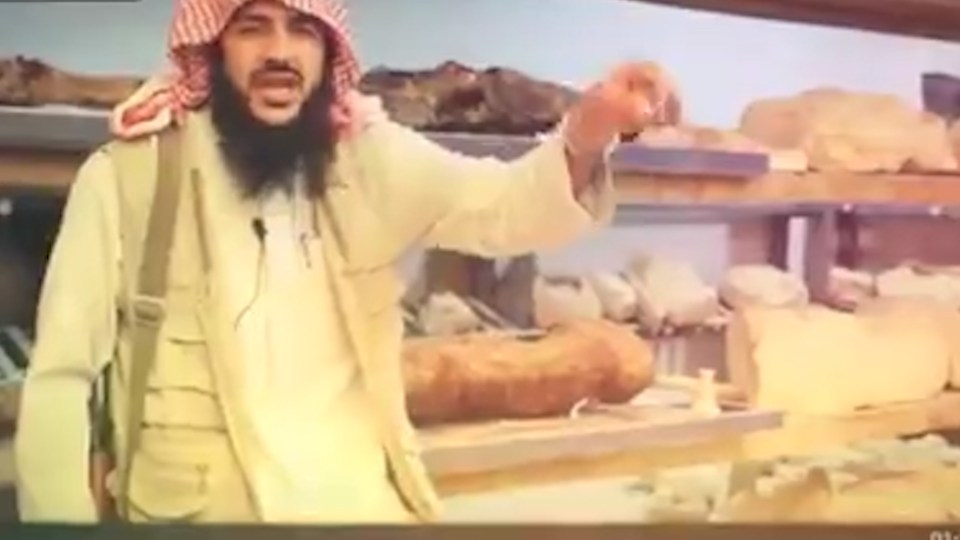  A brain-washed ISIS thug is pictured talking to the camera