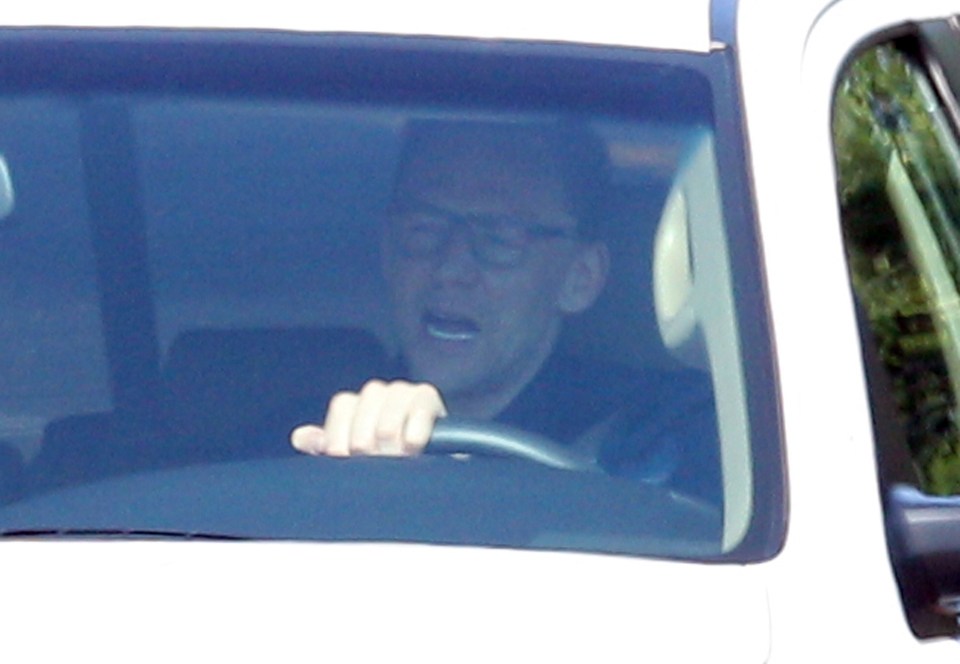 Tom was seen chattering as he drove