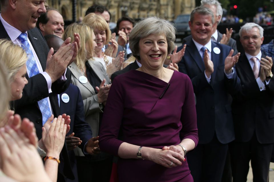  Mrs May won 199 votes - almost two thirds of all 330 Tory MPs