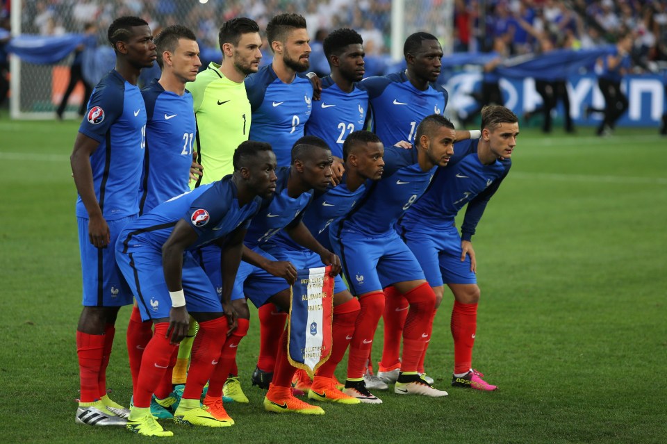  The France team lost in the final of Euro 2016 to Portugal