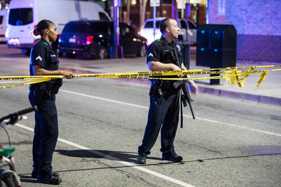 Snipers rained down shots onto the streets of Dallas with officers rushing to investigate