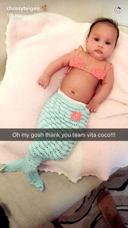  The couple welcomed Luna Simone Stephens on April 14 and shared their happy news with their followers on social media two days later