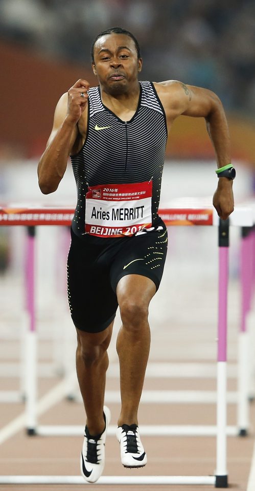 Aries Merritt of the United State