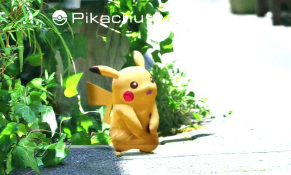  Players can see Pokémon on their screen as they play, using their device's camera to make the creatures look as if they're stood in front of you