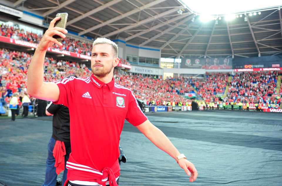  Aaron Ramsey was named in Uefa Team of the Tournament