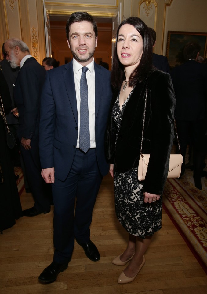  Married ... Stephen Crabb pictured with his French wife, Beatrice