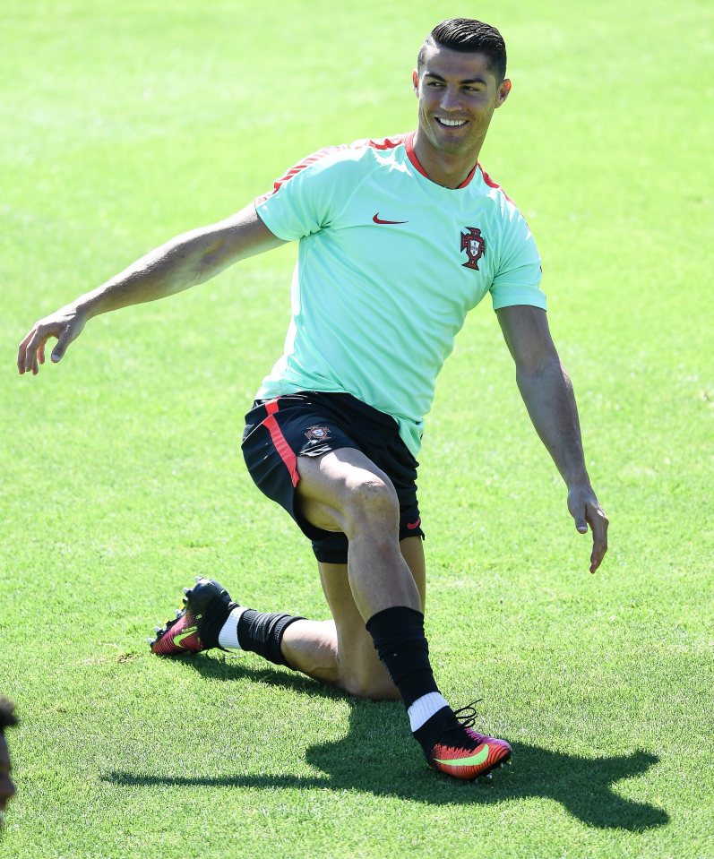 Cristiano Ronaldo will be looking to break French hearts on Sunday evening