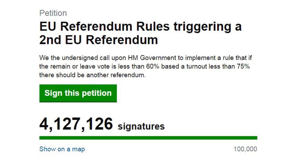  The online petition attracted more than four million signatures