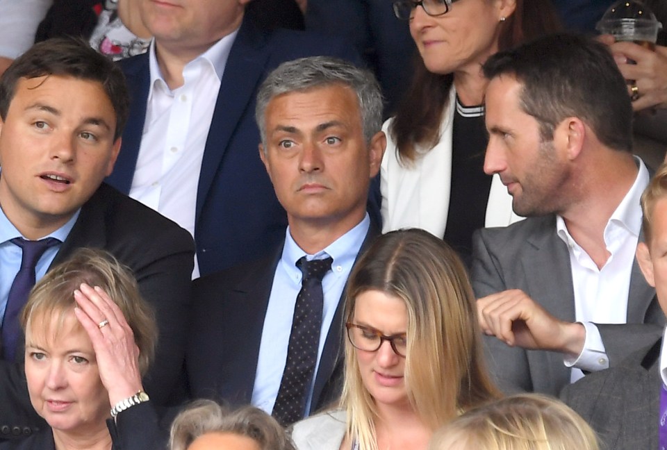  New Man United boss Jose Mourinho looked stunned