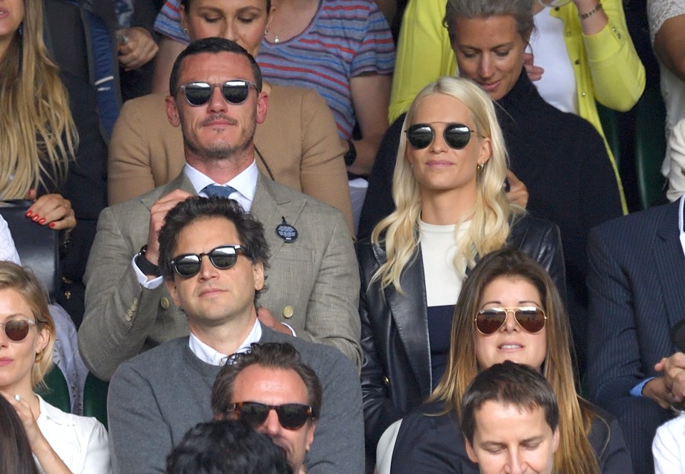  Poppy Delevingne watched the match with Luke Evans