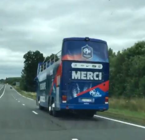  A pre-planned victory bus was spotted hurtling towards Paris before a ball had been kicked