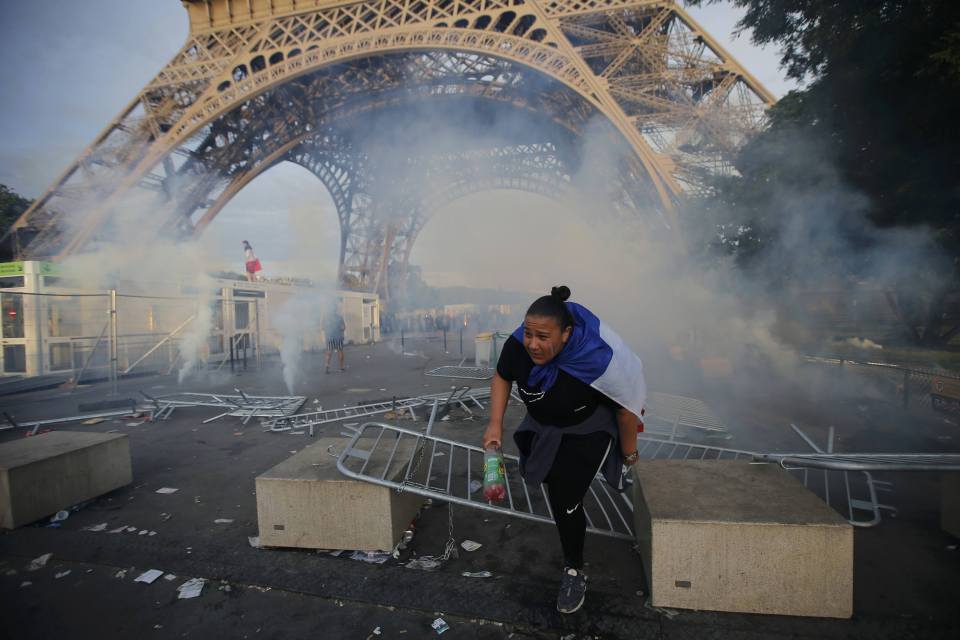  French Police fired tear gas to disperse crowds