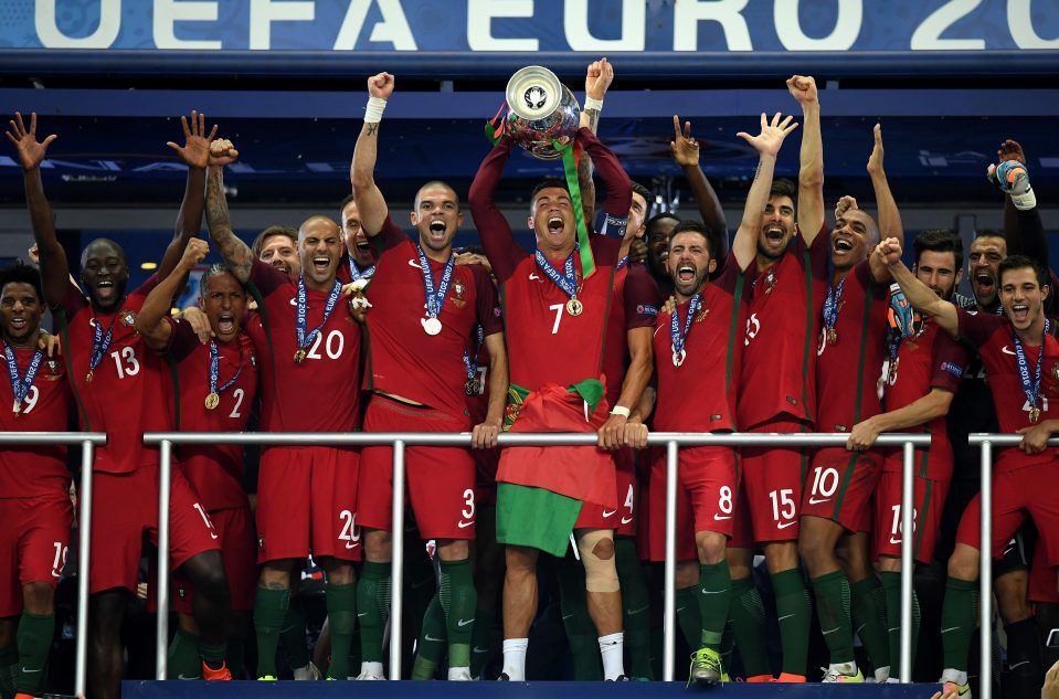 Portugal celebrate the most important victory in their football history