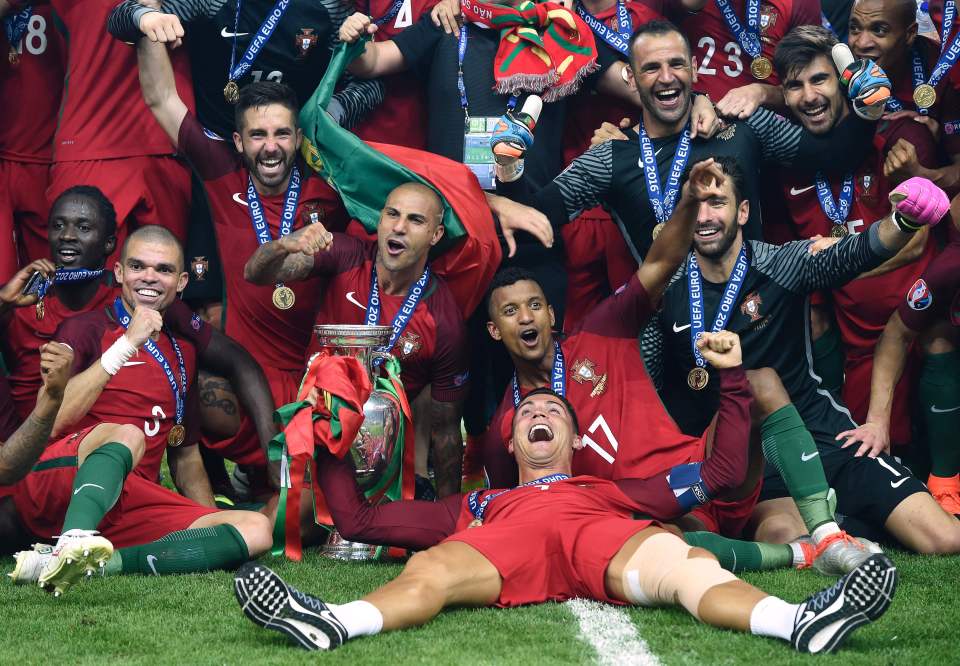  It was a great night for Cristiano Ronaldo as he lifted his first international trophy