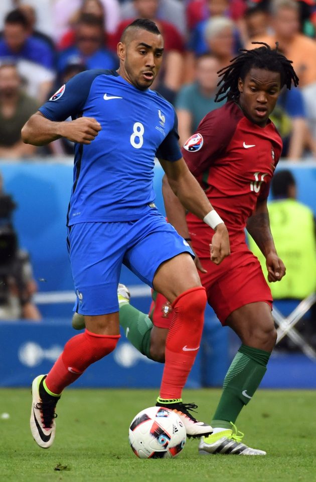 Renato Sanches played 78 minutes of the Euro 2016 final against France