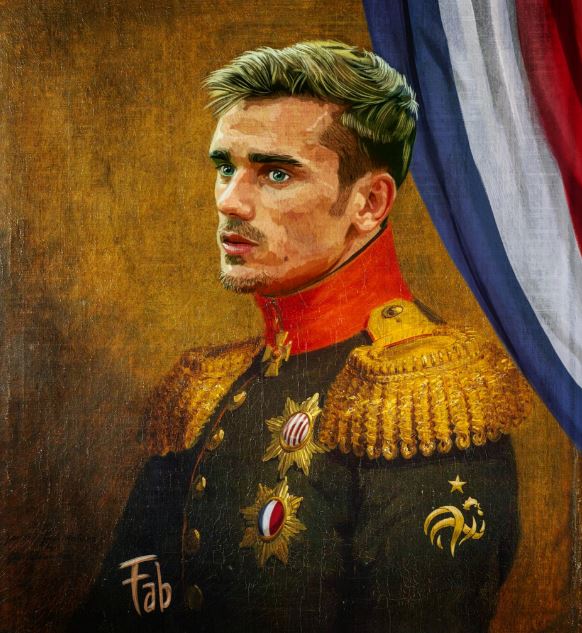  France's mini maestro Antoine Griezmann gets the Pupazzaro treatment