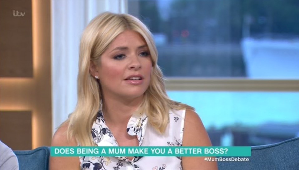  Holly was taken aback by the vicious arguing between the show's journalist guests