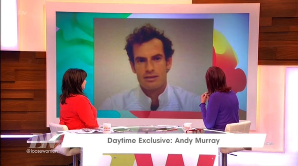  Andy battled a raging hangover to appear on TV today