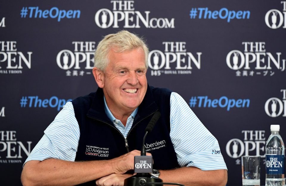 .Colin Montgomerie likes being on home ground