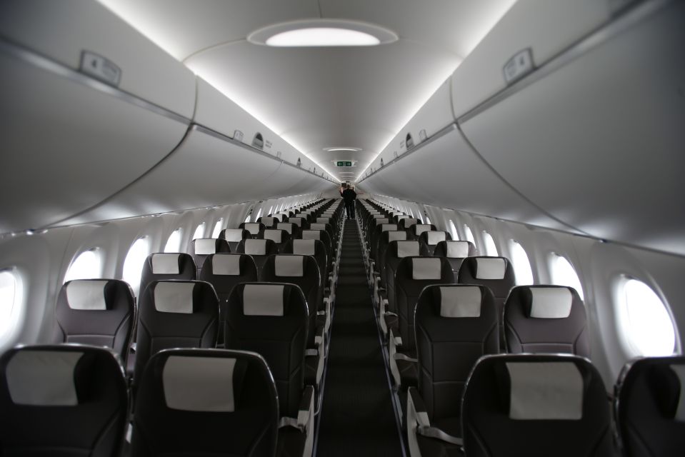  The larger than average seats have been designed to give extra comfort to passengers