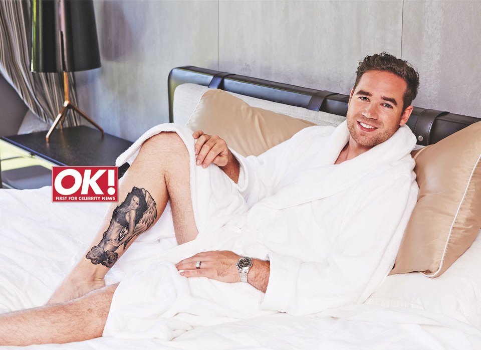 Kieran debuted the new tattoo in OK! Magazine 