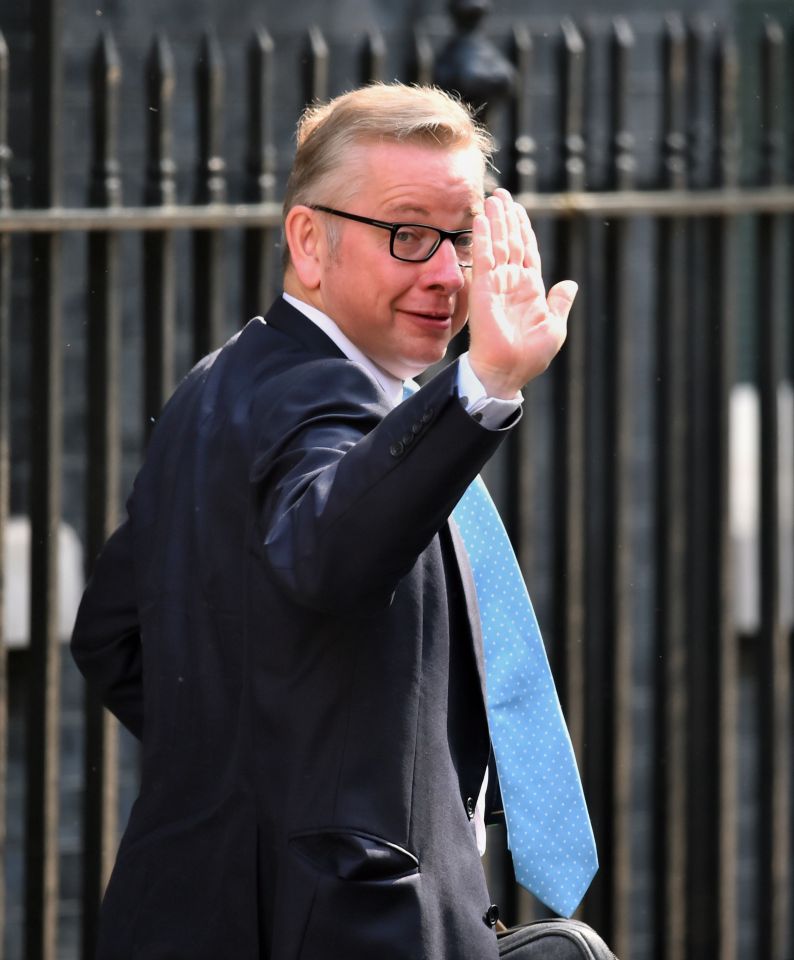  Justice Secretary Michael Gove, who defied the PM to back Brexit, arrives for his last cabinet