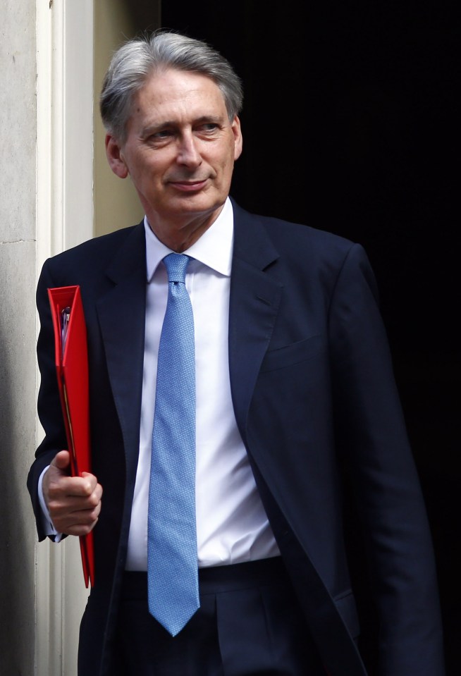 Britain's Foreign Secretary Phillip Hammond leaves after a cabinet meeting at number 10 Downing Street, in central London