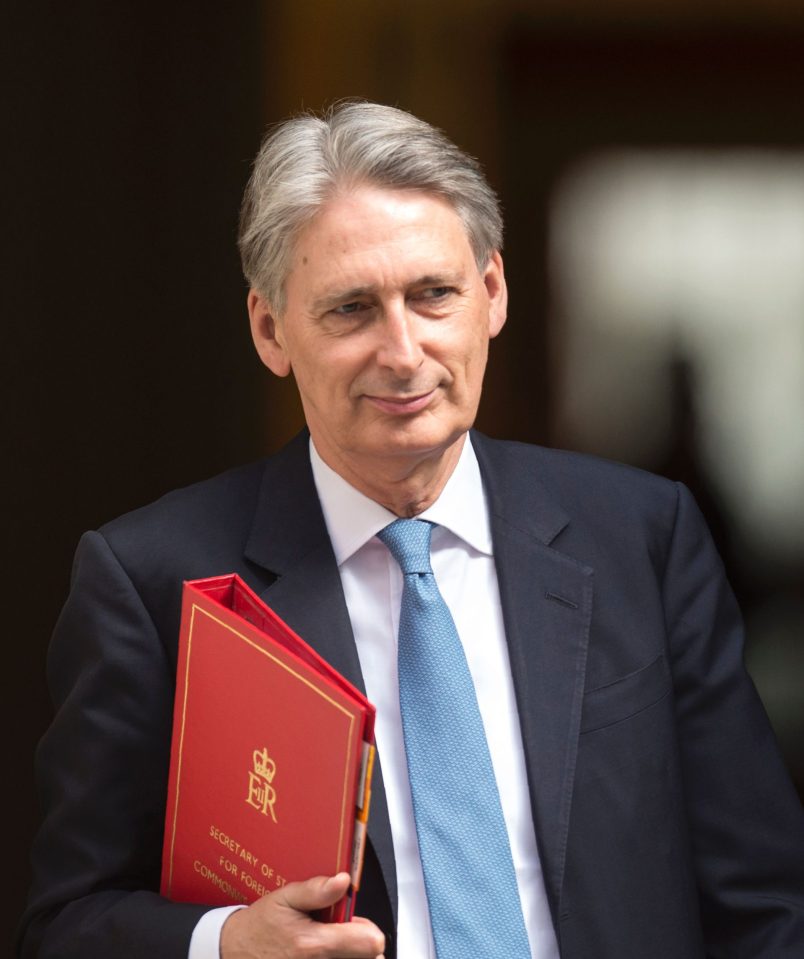  Foreign Secretary Philip Hammond may be demoted