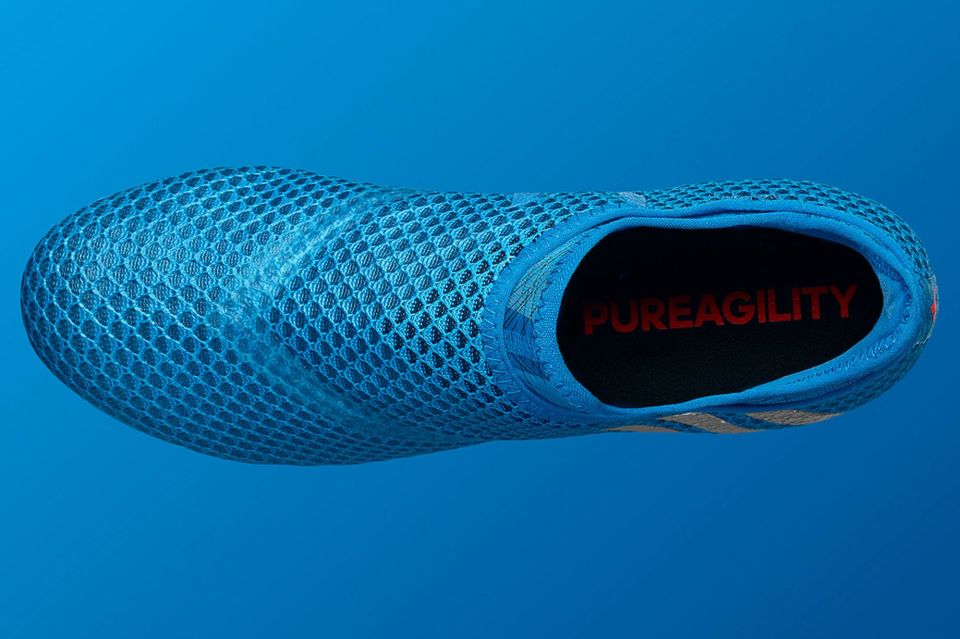 The MESSI 16+ PUREAGILITY boots were designed to "provide stability and traction in the lightest possible weight" 