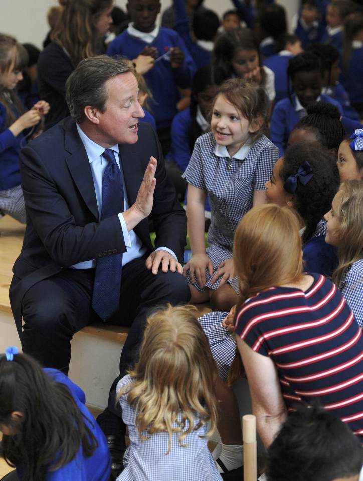  He was pictured high-fiving the pupils at his last official visit