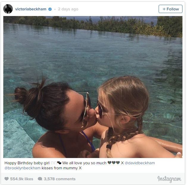  The mother-daughter shot was shared on Instagram as Harper celebrated her fifth birthday