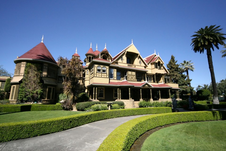 The Winchester Mystery House is a historical landmark is pictured in San Jose, California