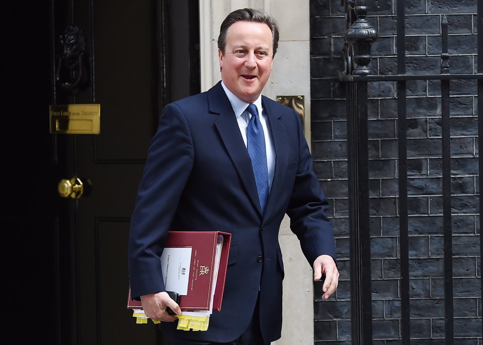  Prime Minister David Cameron pictured today leaving No10 for the last time