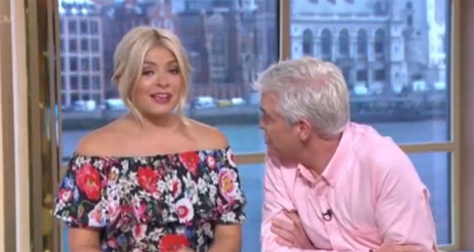  Co-host Phillip Schofield quizzed Holly on her experiences