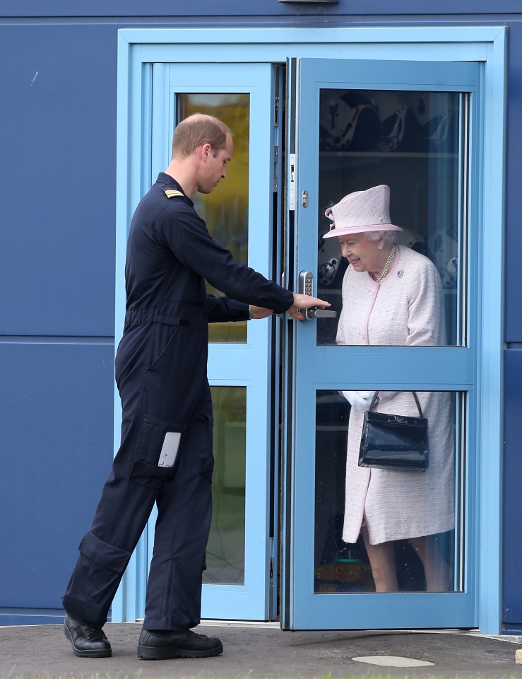 It was bring your grandparents to work day for the Duke of Cambridge who looked delighted to see them both