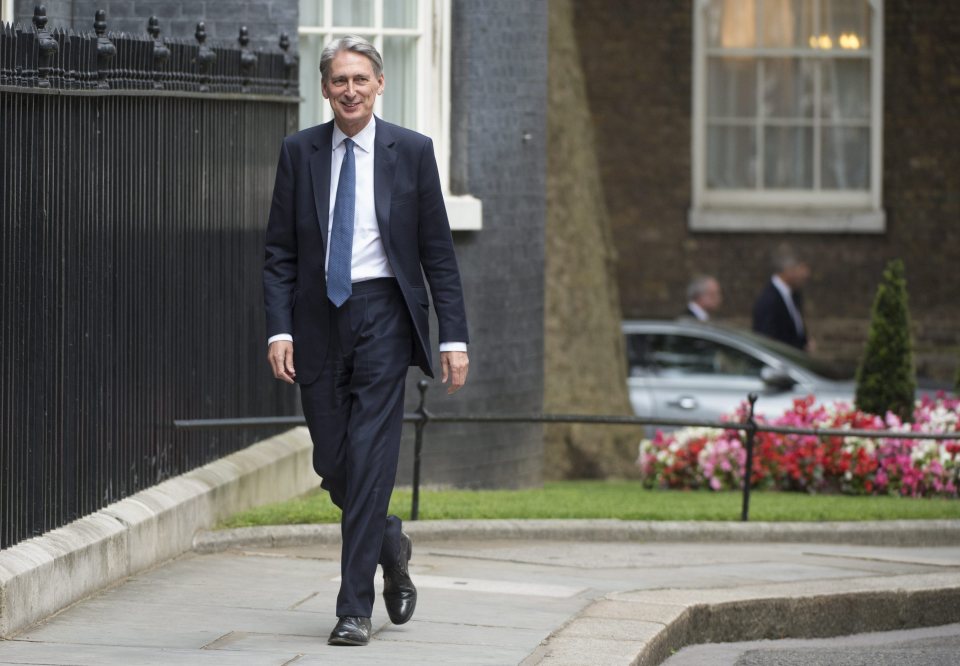  The new Chancellor looked pleased as he arrived at No10 last night