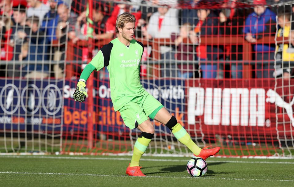  Loris Karius played in Liverpool's 5-0 friendly win over Fleetwood on Wednesday